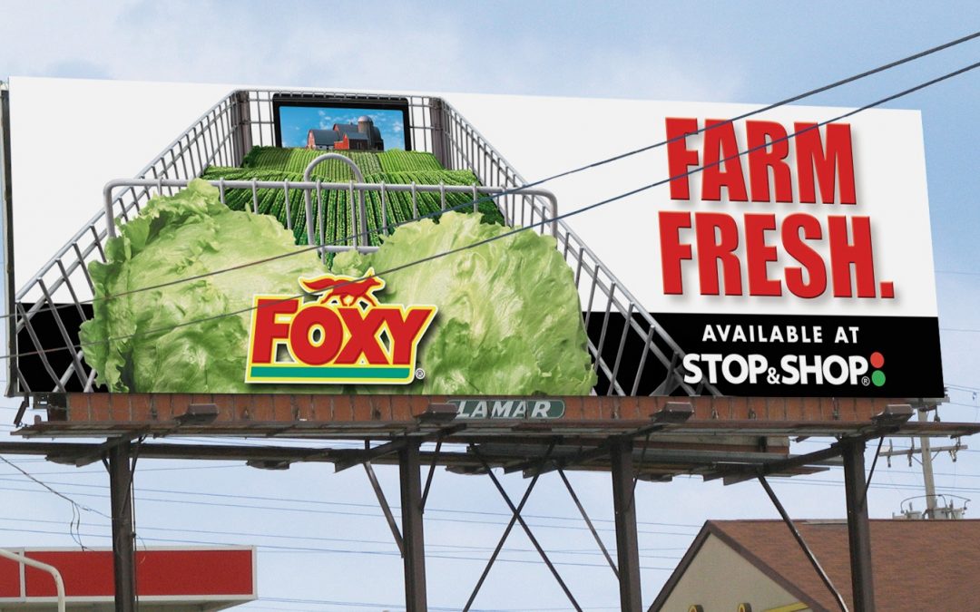 Foxy Produce outdoor campaign