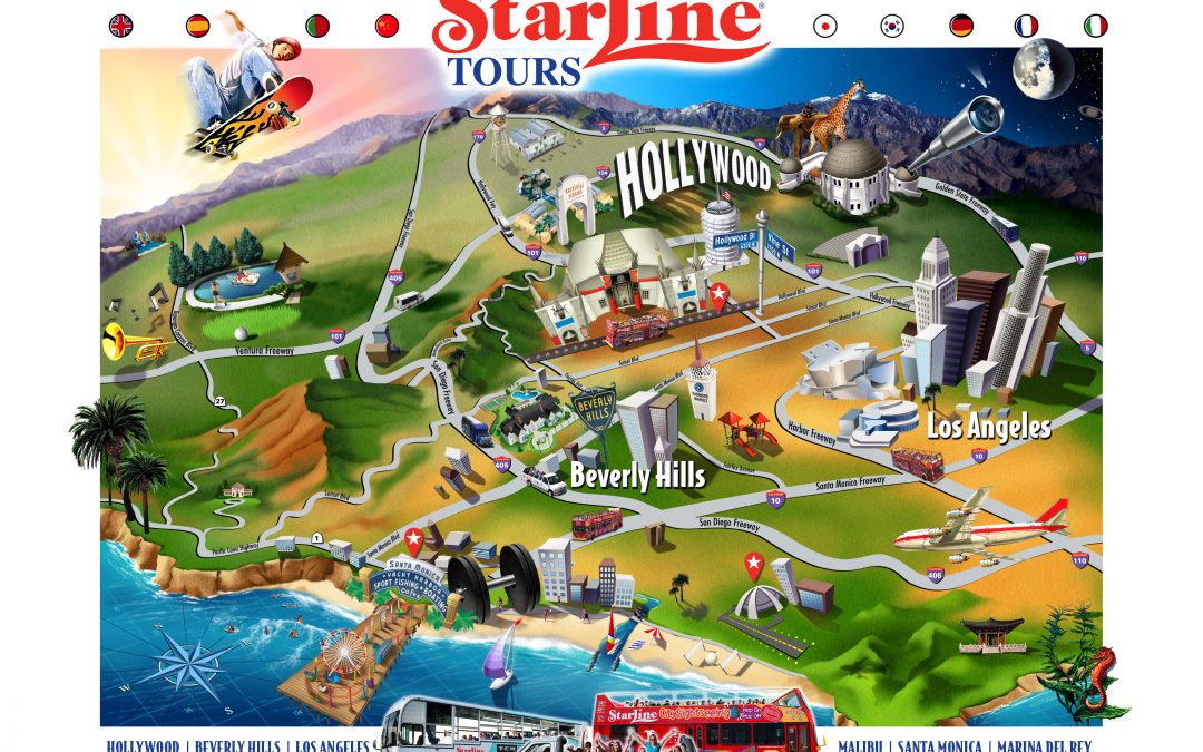 Starline Tours Attractions Map