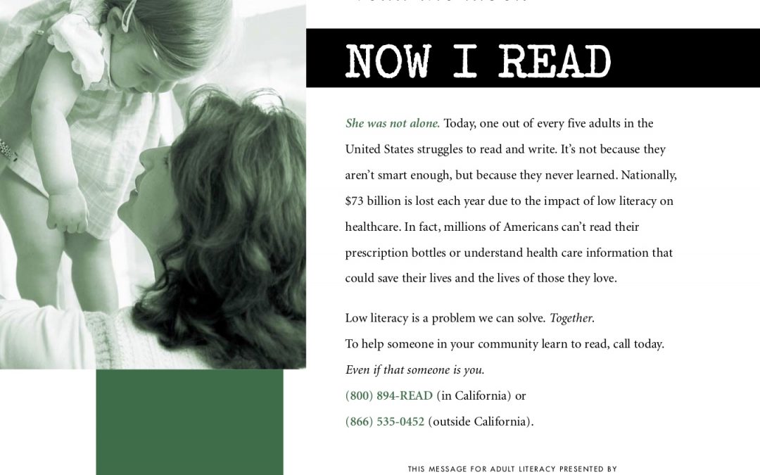 California Literacy Now I Read ad campaign 2