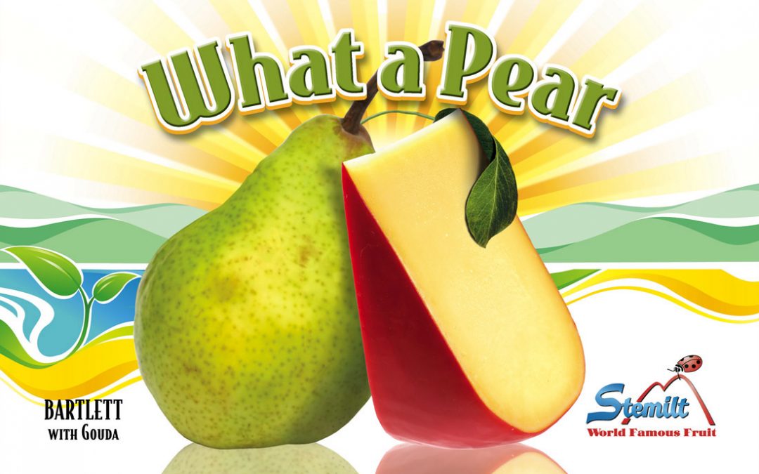 Stemilt Pear & Cheese promo poster
